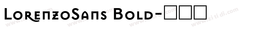 LorenzoSans Bold字体转换